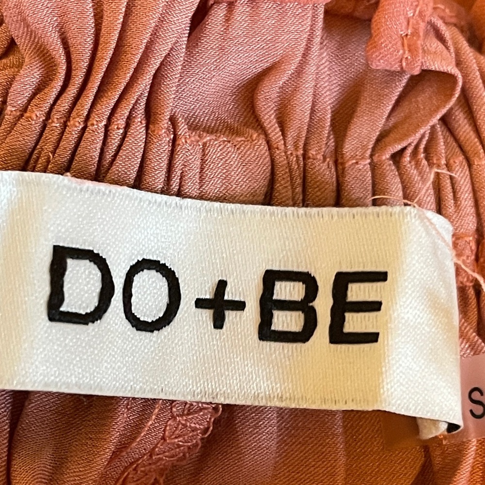 DO+BE Rust Ruffle Pleated Mini Dress - Picture 9 of 12